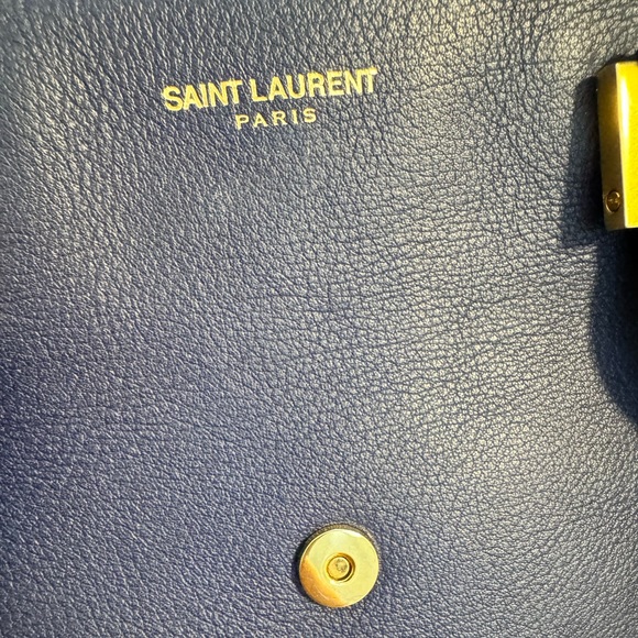Saint Laurent Blue Small Classic Y Cabas Shoulder bag - Picture 9 of 16
